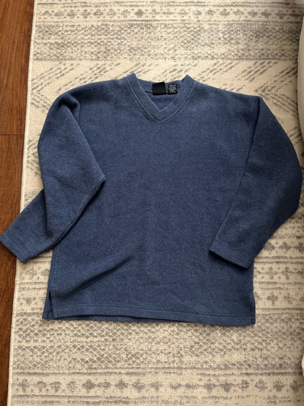 GAP Men's V-Neck Sweater - Denim Blue